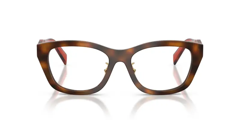 Donna Prada PR D11VD 01K1O1 Montature da vista Acetato Tartaruga Trasparente Geometrica Normale miniatura 3