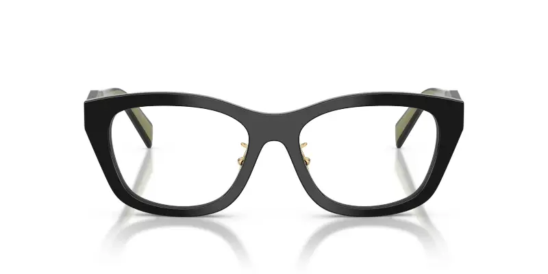 Donna Prada PR D11VD 03K1O1 Montature da vista Acetato Nero Trasparente Geometrica Normale miniatura 3