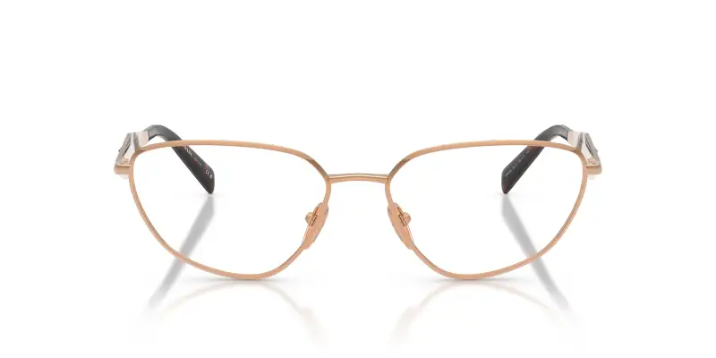 Donna Prada PR D52V 22L1O1 Montature da vista Metallo Oro Trasparente Geometrica Normale miniatura 3