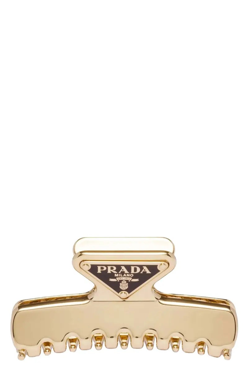 Fermaglio Per Capelli Logo Triangolo Oro