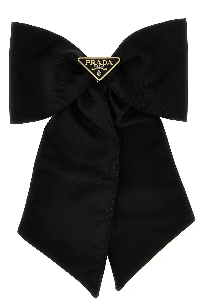 Fermaglio Per Capelli Re-Nylon Nero