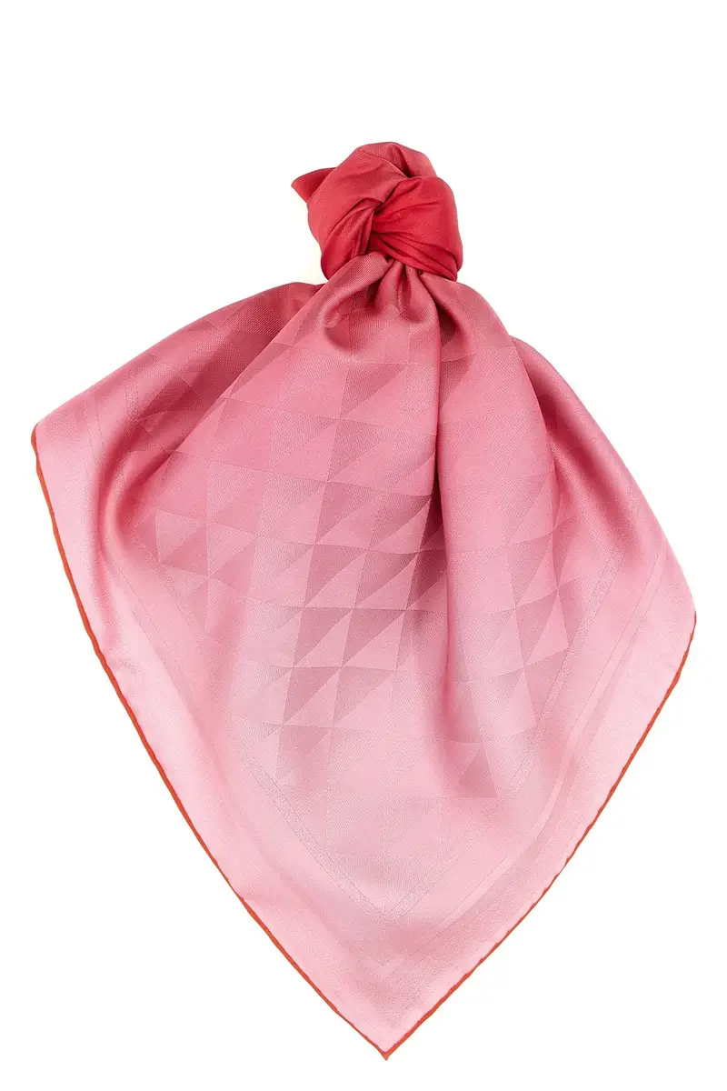 Foulard Stampa 'Symbole' Rosso