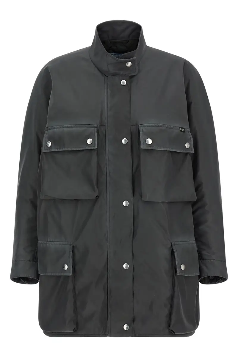 Giacca Impermeabile In Re-Nylon Grigio