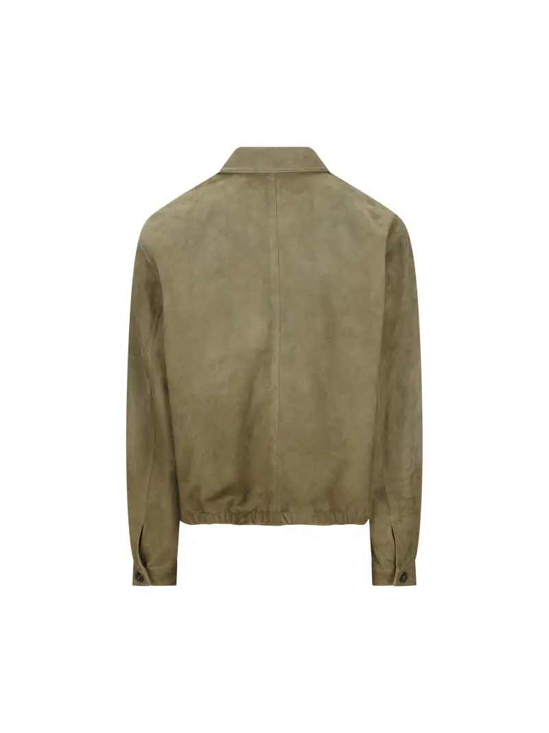 Giacca In Pelle VERDE miniatura 2