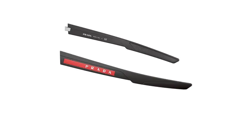 Prada Linea Rossa Aste di ricambio PS 04WS Aste di ricambio Nylon Nero