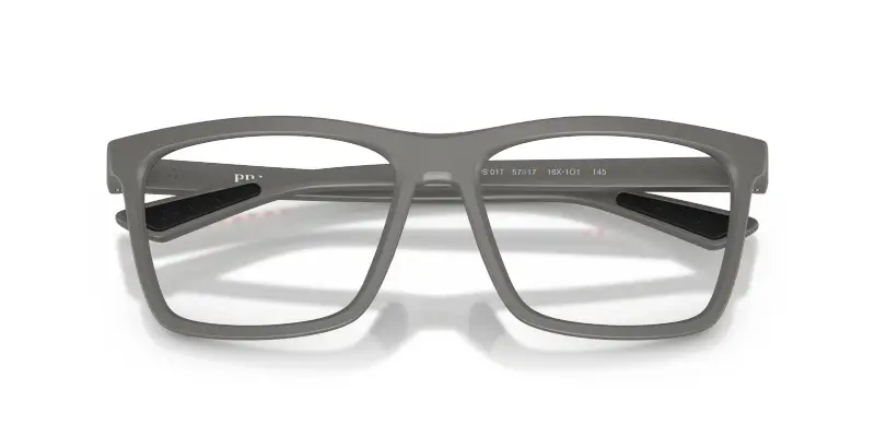 Uomo Prada Linea Rossa PS 01TV 16X1O1 Montature da vista Iniettato Grigio Trasparente Pillow Normale miniatura 2