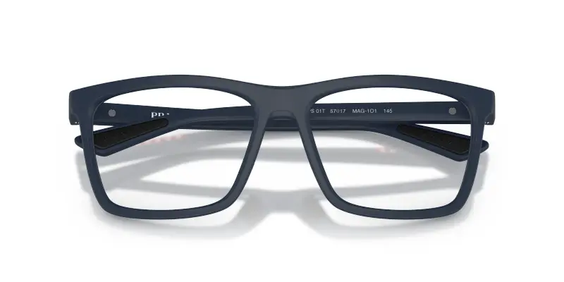 Uomo Prada Linea Rossa PS 01TV MAG1O1 Montature da vista Iniettato Blu Trasparente Pillow Normale miniatura 2