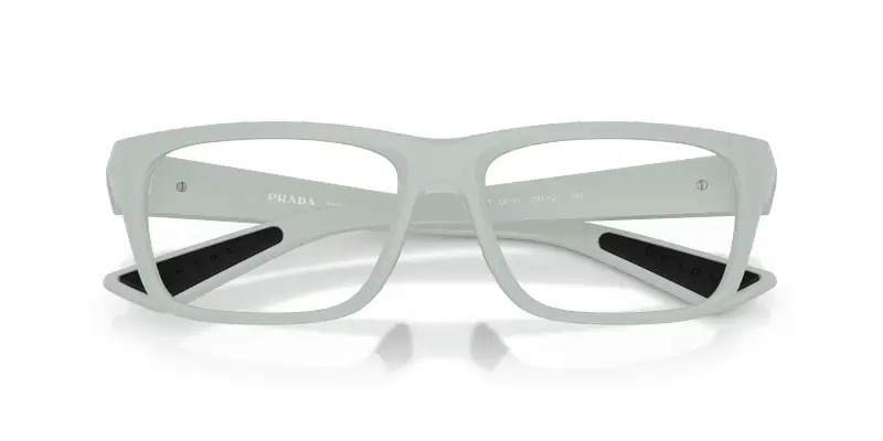 Uomo Prada Linea Rossa PS 02TV 25H1O1 Montature da vista Iniettato Grigio Trasparente Pillow Normale miniatura 2