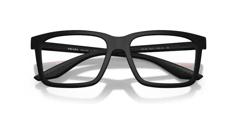 Uomo Prada Linea Rossa PS 03SV DG01O1 Montature da vista Iniettato Nero Trasparente Squadrata Normale miniatura 2