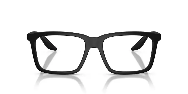 Uomo Prada Linea Rossa PS 03SV DG01O1 Montature da vista Iniettato Nero Trasparente Squadrata Normale miniatura 3