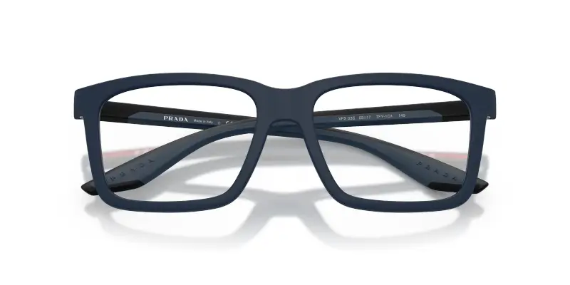 Uomo Prada Linea Rossa PS 03SV TFY1O1 Montature da vista Iniettato Blu Trasparente Squadrata Normale miniatura 2