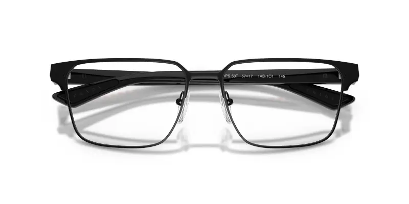 Uomo Prada Linea Rossa PS 50TV 1AB1O1 Montature da vista Metallo Nero Trasparente Squadrata Normale miniatura 2