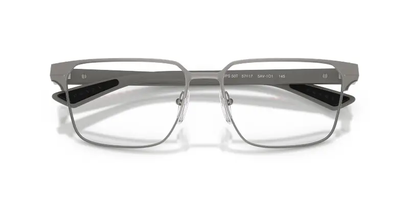 Uomo Prada Linea Rossa PS 50TV 5AV1O1 Montature da vista Metallo Grigio Trasparente Squadrata Normale miniatura 2