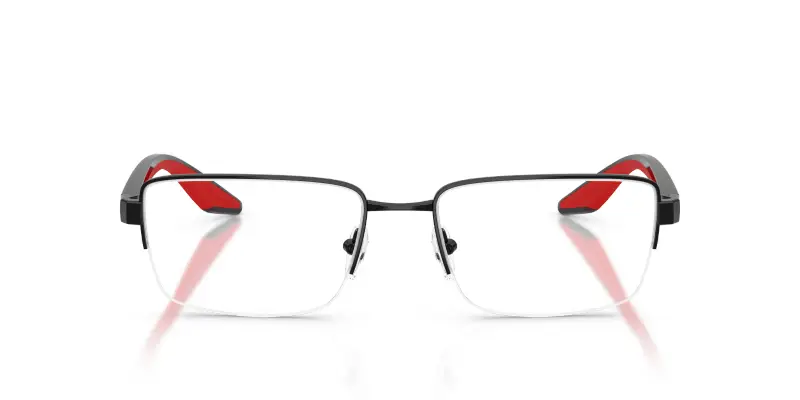 Uomo Prada Linea Rossa PS 51SV 1AB1O1 Montature da vista Metallo Nero Trasparente Pillow Normale miniatura 3