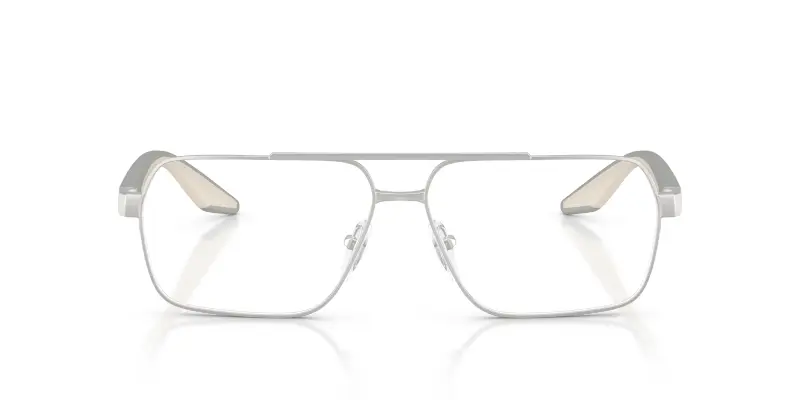 Uomo Prada Linea Rossa PS 51TV 18X1O1 Montature da vista Metallo Marrone Trasparente Squadrata Normale miniatura 3