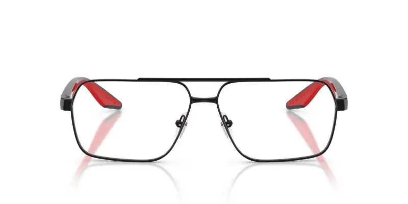 Uomo Prada Linea Rossa PS 51TV 1AB1O1 Montature da vista Metallo Nero Trasparente Squadrata Normale miniatura 3