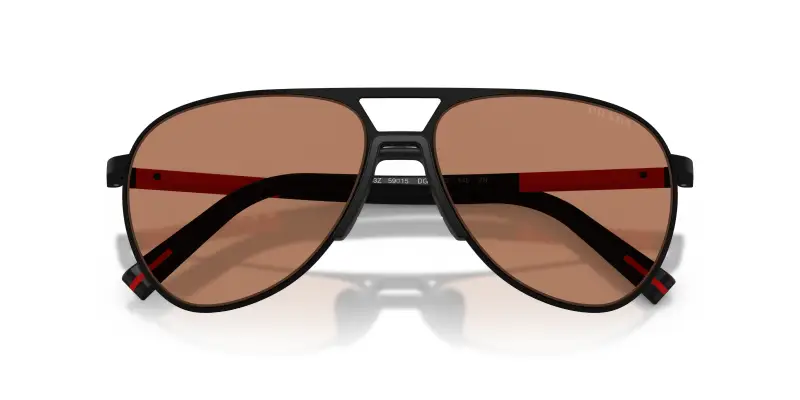 Prada Linea Rossa Occhiali da sole Uomo Marrone 3988342 miniatura 2