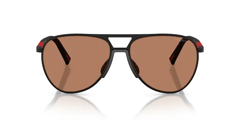 Prada Linea Rossa Occhiali da sole Uomo Marrone 3988342 miniatura 3