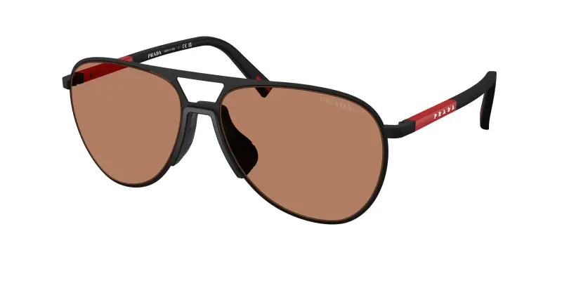 Prada Linea Rossa Occhiali da sole Uomo Nero 3988342