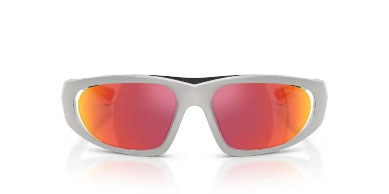 Prada Linea Rossa Occhiali da sole Uomo Grigio 4348902 miniatura 3