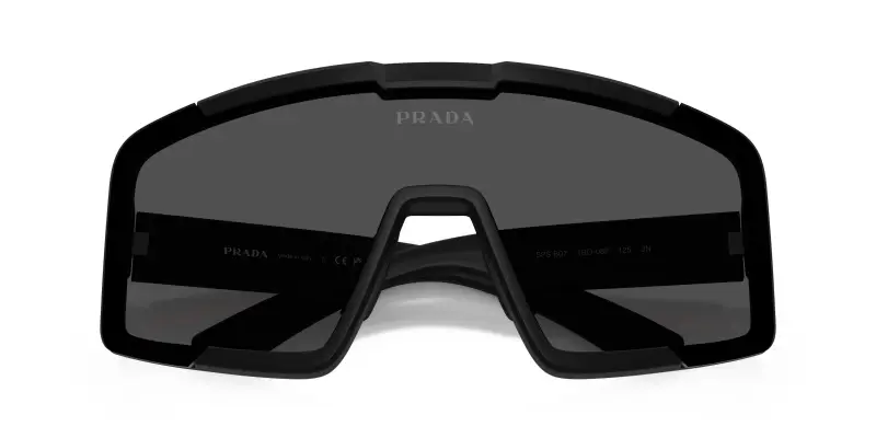 Uomo Prada Linea Rossa PS B07S 1BO06F Occhiali da sole Iniettato Nero Grigio Geometrica Normale miniatura 2