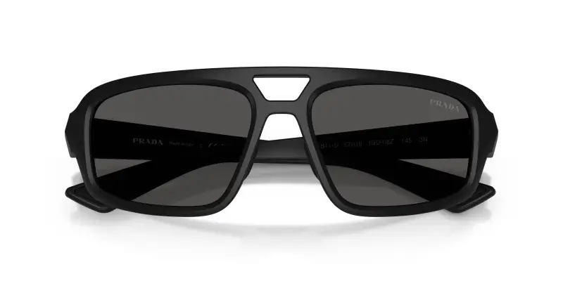 Prada Linea Rossa Occhiali da sole Uomo Nero 4319830 miniatura 2