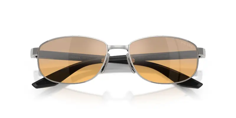 Prada Linea Rossa Occhiali da sole Uomo Argento 4324695 miniatura 2