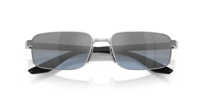 Prada Linea Rossa Occhiali da sole Uomo Argento 4348879 miniatura 2