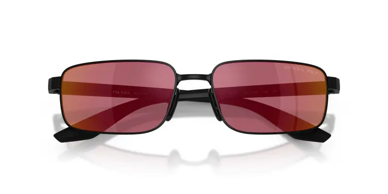 Prada Linea Rossa Occhiali da sole Uomo Nero 4348916 miniatura 2