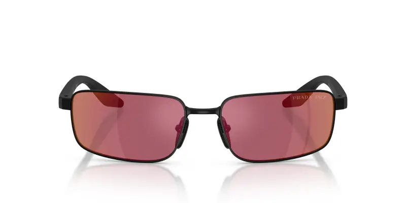 Prada Linea Rossa Occhiali da sole Uomo Nero 4348916 miniatura 3