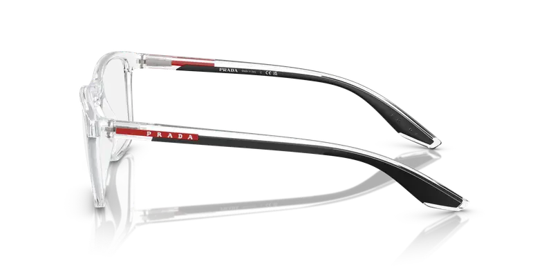 Prada Linea Rossa Uomo PS 01QV 2AZ1O1 Montature da vista Nylon Trasparente Trasparente Pillow Normale miniatura 3