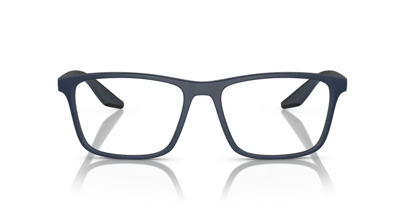 Prada Linea Rossa Uomo PS 01QV TFY1O1 Montature da vista Nylon Blu Trasparente Pillow Normale miniatura 2