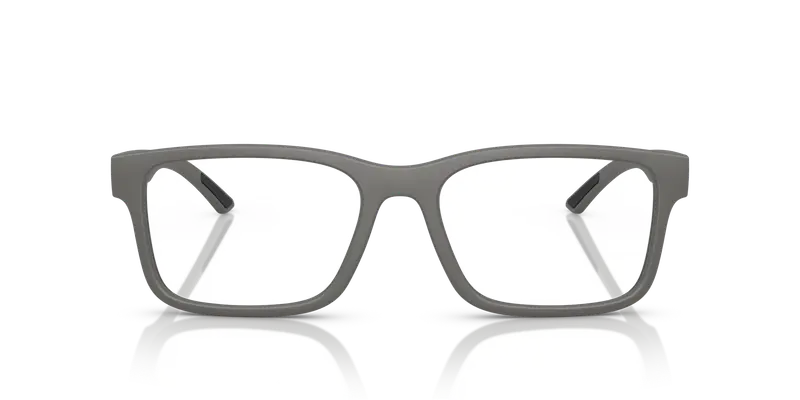 Prada Linea Rossa Uomo PS 01RV 16X1O1 Montature da vista Iniettato Grigio Trasparente Squadrata Normale miniatura 2