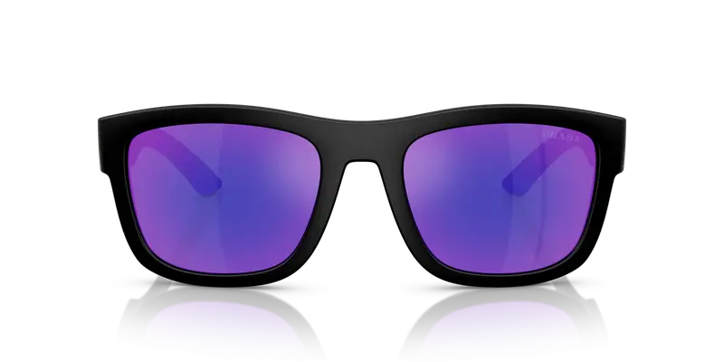 Prada Linea Rossa Occhiali da sole Uomo Blu 845011 miniatura 2