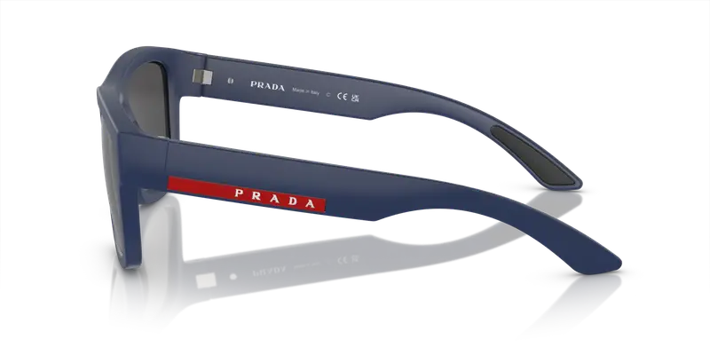 Prada Linea Rossa Occhiali da sole Uomo Blu 844914 miniatura 3