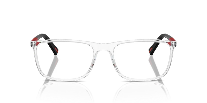 Prada Linea Rossa Uomo PS 03QV 2AZ1O1 Montature da vista Iniettato Trasparente Trasparente Squadrata Normale miniatura 2