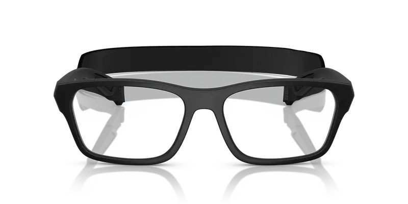 Prada Linea Rossa Uomo PS 03RV 1BO1O1 Montature da vista Iniettato Nero Trasparente Pillow Normale miniatura 2