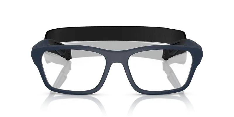 Prada Linea Rossa Uomo PS 03RV MAG1O1 Montature da vista Iniettato Blu Trasparente Pillow Normale miniatura 2