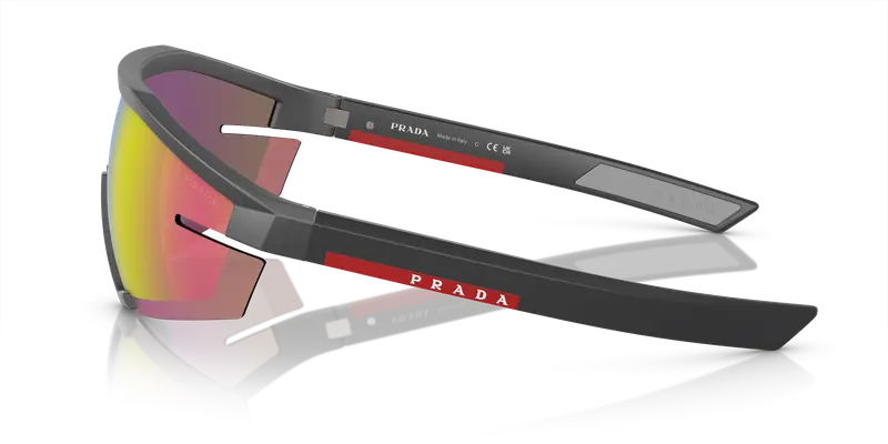 Prada Linea Rossa Occhiali da sole Uomo Grigio 860837 miniatura 3