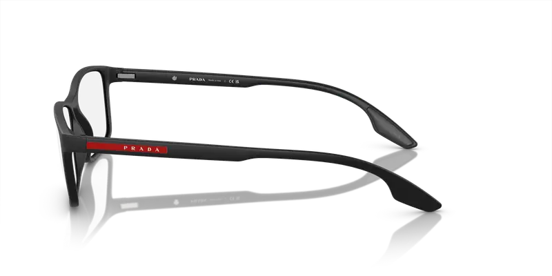 Prada Linea Rossa Uomo PS 04MV LIFESTYLE 1BO1O1 Montature da vista Nylon Nero Trasparente Squadrata Normale miniatura 3