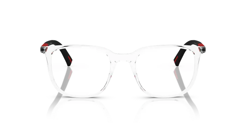 Prada Linea Rossa Uomo PS 04RV 2AZ1O1 Montature da vista Iniettato Trasparente Trasparente Pillow Normale miniatura 2