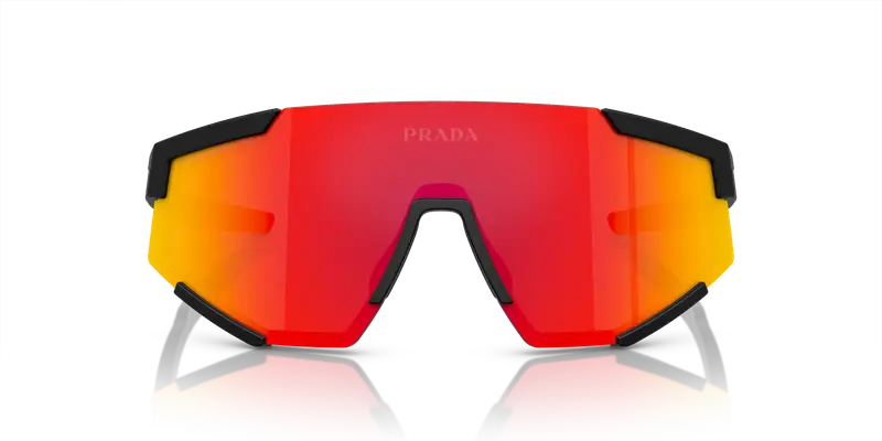 Prada Linea Rossa Occhiali da sole Uomo Marrone 860812 miniatura 2