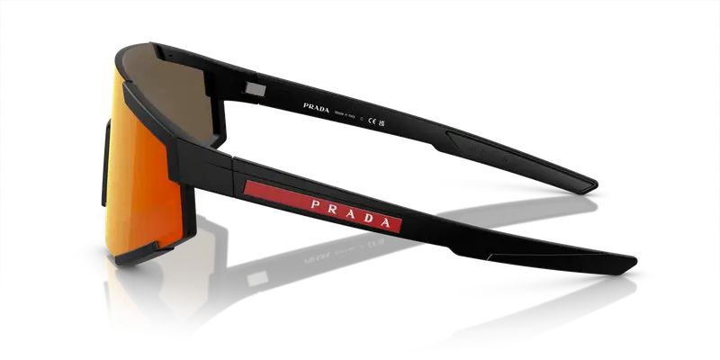 Prada Linea Rossa Occhiali da sole Uomo Marrone 860812 miniatura 3