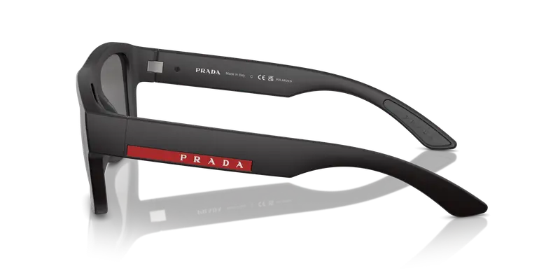 Prada Linea Rossa Occhiali da sole Uomo Grigio 837491 miniatura 3