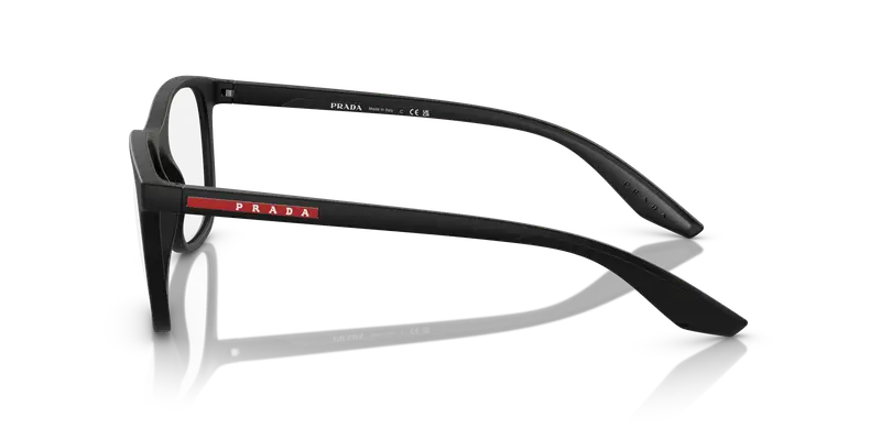 Prada Linea Rossa Uomo PS 05PV DG01O1 Montature da vista Nylon Nero Trasparente Pillow Normale miniatura 3