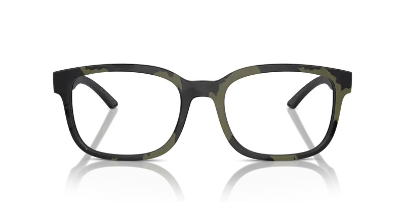 Prada Linea Rossa Uomo PS 05QV 14X1O1 Montature da vista Iniettato Verde Trasparente Pillow Normale miniatura 2