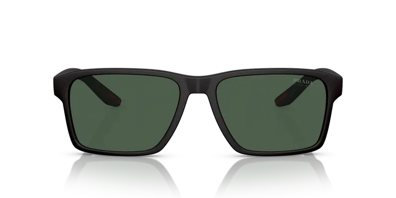 Prada Linea Rossa Occhiali da sole Uomo Nero 836538 miniatura 2