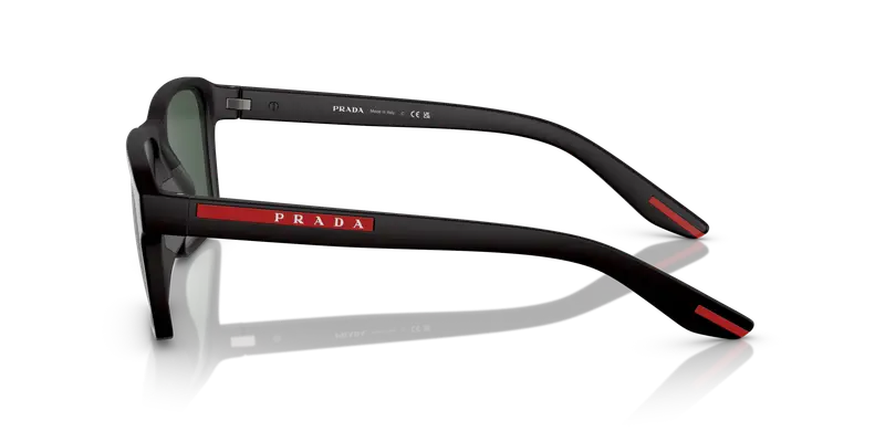 Prada Linea Rossa Occhiali da sole Uomo Nero 836538 miniatura 3