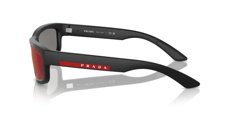 Prada Linea Rossa Occhiali da sole Uomo Grigio 837481 miniatura 3