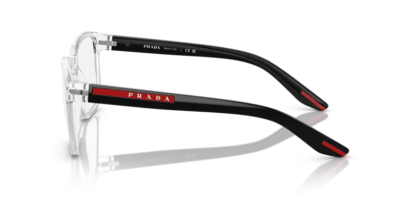 Prada Linea Rossa Uomo PS 06PV 2AZ1O1 Montature da vista Nylon Trasparente Trasparente Pillow Normale miniatura 3